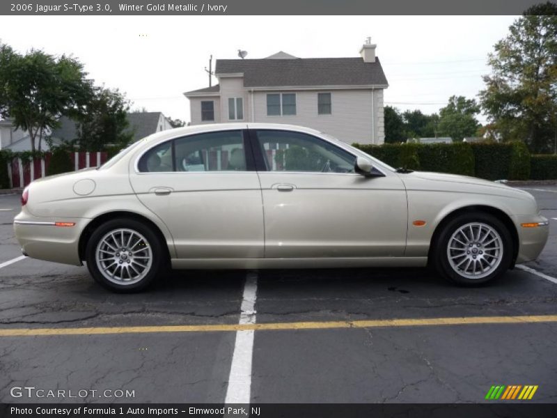 Winter Gold Metallic / Ivory 2006 Jaguar S-Type 3.0