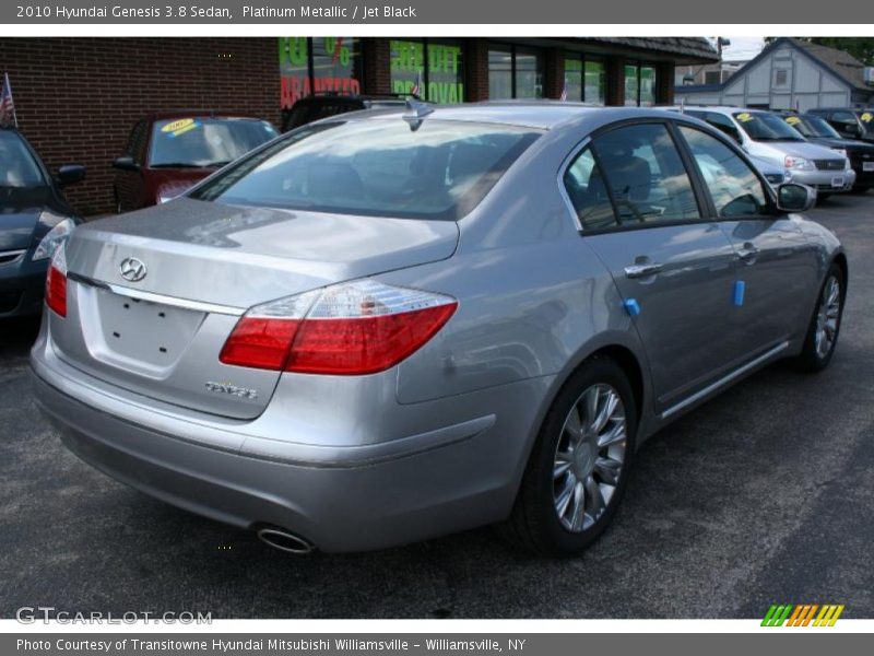 Platinum Metallic / Jet Black 2010 Hyundai Genesis 3.8 Sedan