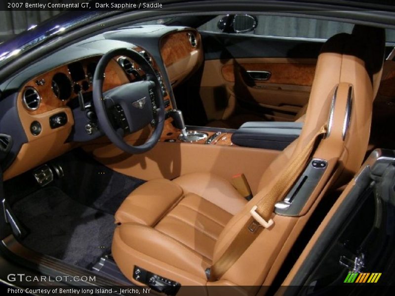 Dark Sapphire / Saddle 2007 Bentley Continental GT