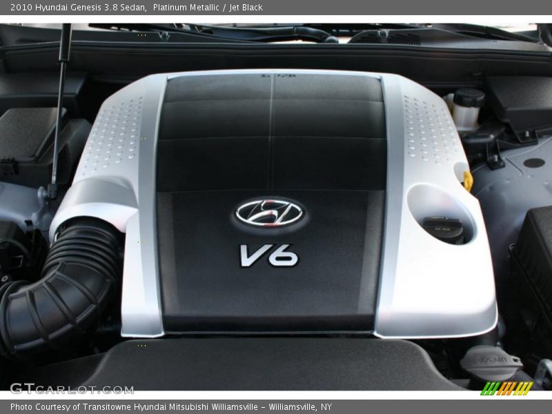 Platinum Metallic / Jet Black 2010 Hyundai Genesis 3.8 Sedan