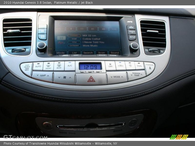 Platinum Metallic / Jet Black 2010 Hyundai Genesis 3.8 Sedan
