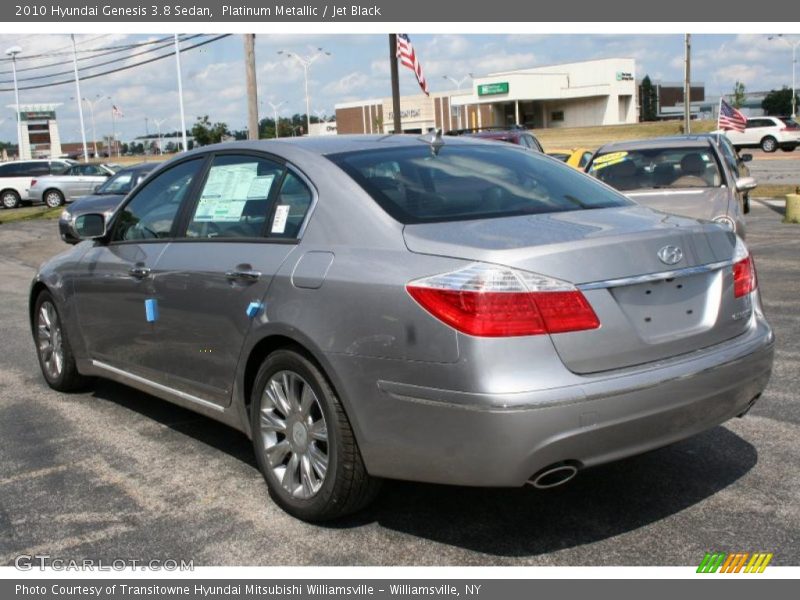 Platinum Metallic / Jet Black 2010 Hyundai Genesis 3.8 Sedan
