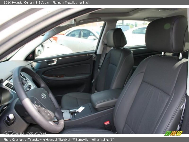 Platinum Metallic / Jet Black 2010 Hyundai Genesis 3.8 Sedan
