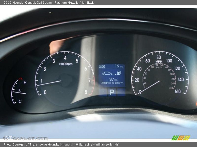 Platinum Metallic / Jet Black 2010 Hyundai Genesis 3.8 Sedan