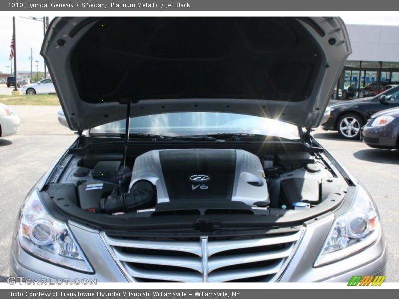 Platinum Metallic / Jet Black 2010 Hyundai Genesis 3.8 Sedan