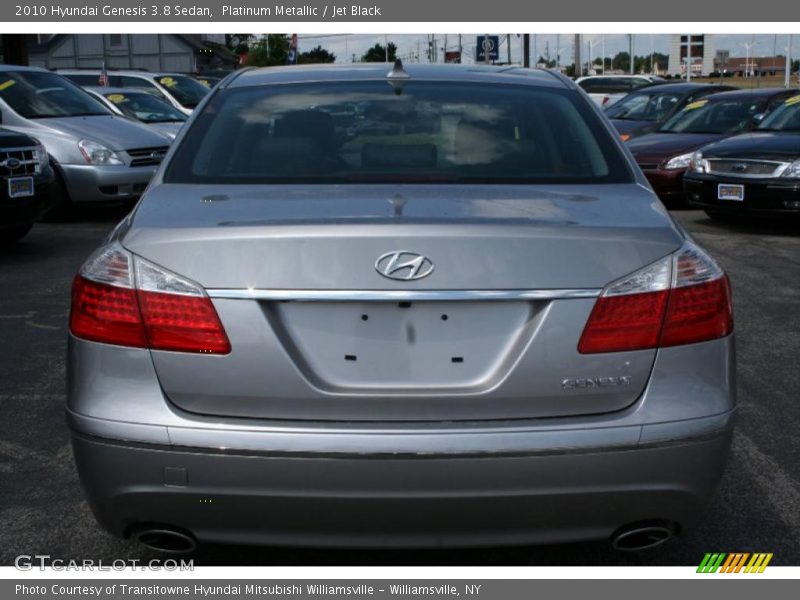 Platinum Metallic / Jet Black 2010 Hyundai Genesis 3.8 Sedan