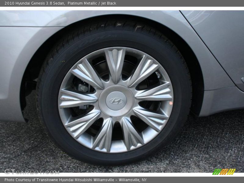 Platinum Metallic / Jet Black 2010 Hyundai Genesis 3.8 Sedan