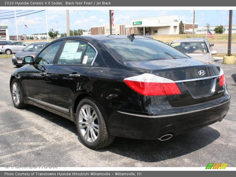 Black Noir Pearl / Jet Black 2010 Hyundai Genesis 4.6 Sedan