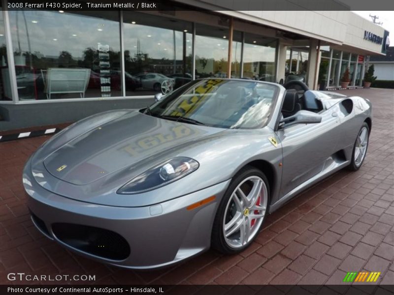 Titanium Metallic / Black 2008 Ferrari F430 Spider