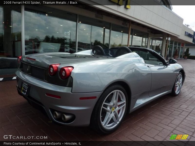 Titanium Metallic / Black 2008 Ferrari F430 Spider