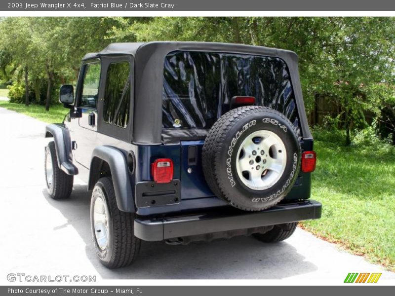 Patriot Blue / Dark Slate Gray 2003 Jeep Wrangler X 4x4
