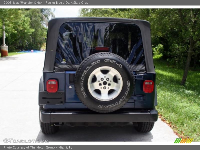 Patriot Blue / Dark Slate Gray 2003 Jeep Wrangler X 4x4