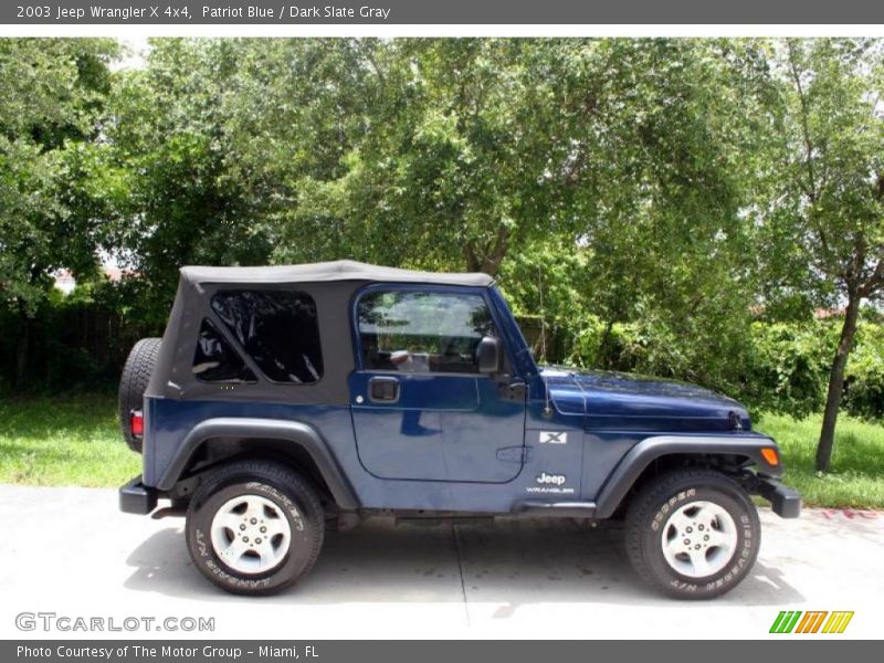 Patriot Blue / Dark Slate Gray 2003 Jeep Wrangler X 4x4