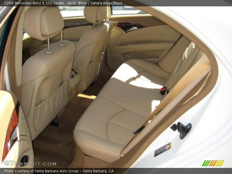 Arctic White / Sahara Beige/Black 2008 Mercedes-Benz E 350 Sedan