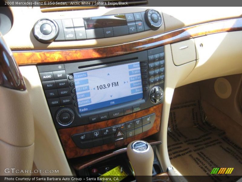Arctic White / Sahara Beige/Black 2008 Mercedes-Benz E 350 Sedan