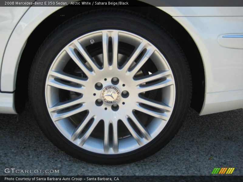 Arctic White / Sahara Beige/Black 2008 Mercedes-Benz E 350 Sedan