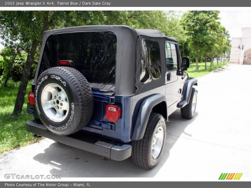 Patriot Blue / Dark Slate Gray 2003 Jeep Wrangler X 4x4