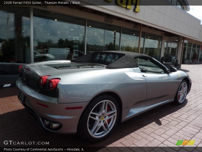 Titanium Metallic / Black 2008 Ferrari F430 Spider