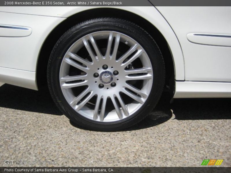 Arctic White / Sahara Beige/Black 2008 Mercedes-Benz E 350 Sedan