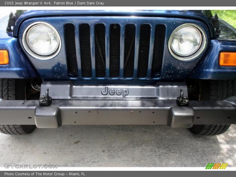 Patriot Blue / Dark Slate Gray 2003 Jeep Wrangler X 4x4