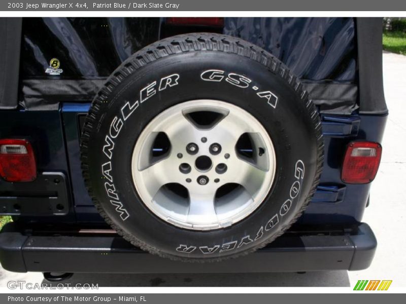 Patriot Blue / Dark Slate Gray 2003 Jeep Wrangler X 4x4