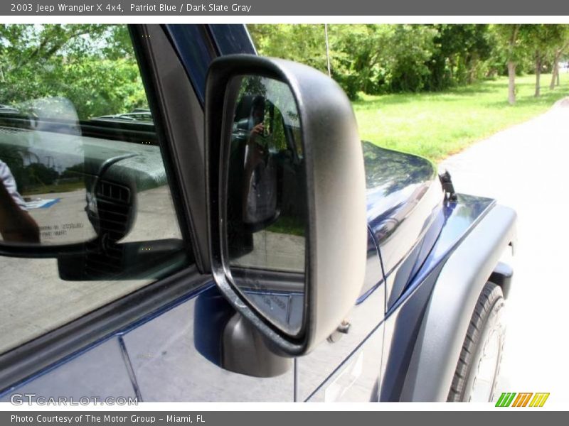 Patriot Blue / Dark Slate Gray 2003 Jeep Wrangler X 4x4