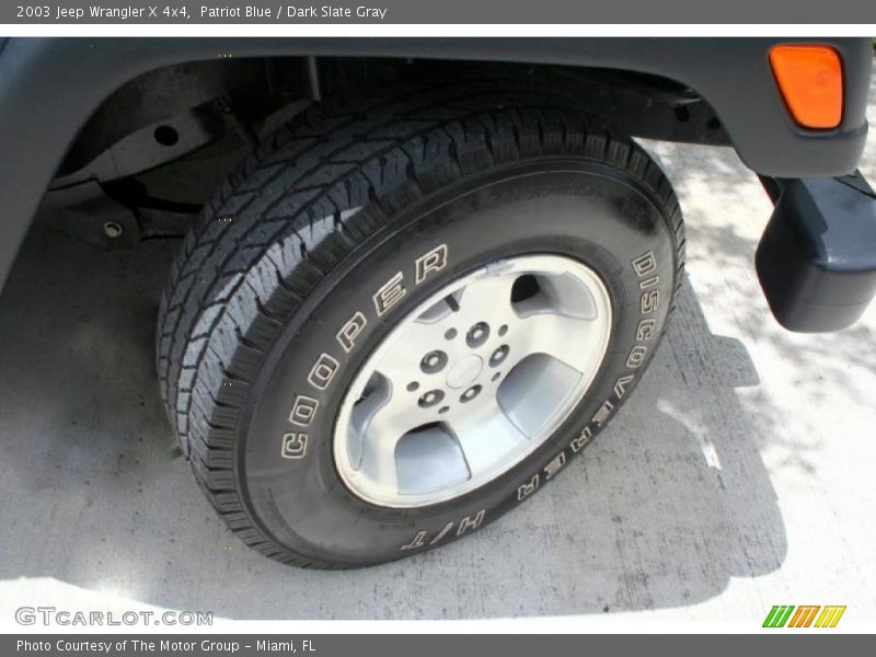 Patriot Blue / Dark Slate Gray 2003 Jeep Wrangler X 4x4