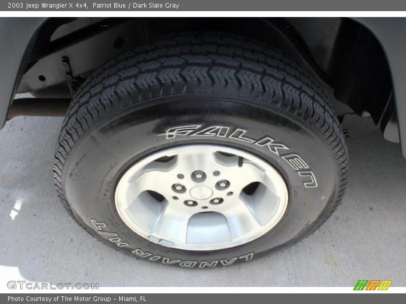 Patriot Blue / Dark Slate Gray 2003 Jeep Wrangler X 4x4