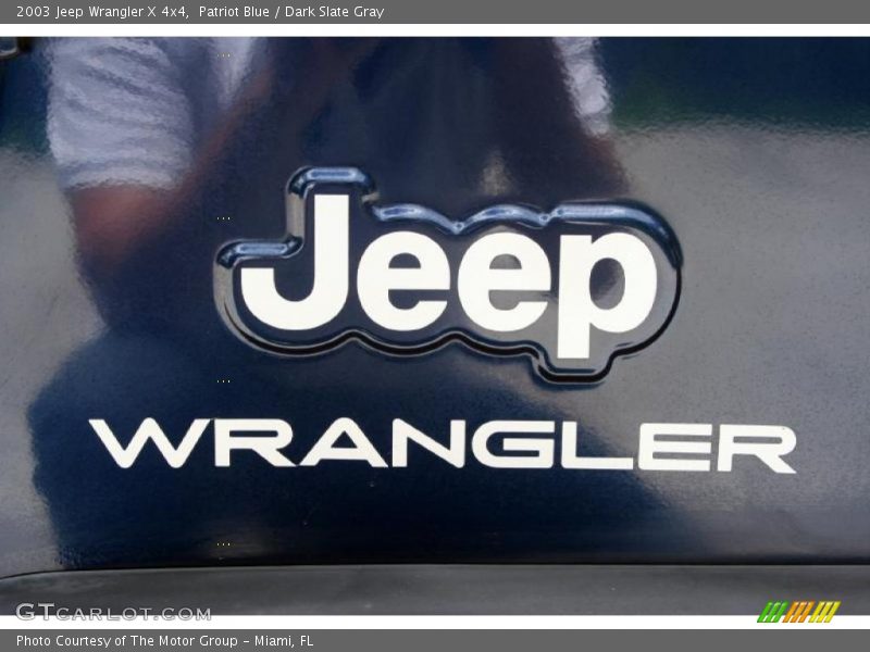 Patriot Blue / Dark Slate Gray 2003 Jeep Wrangler X 4x4