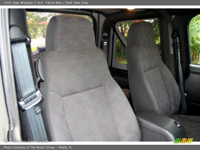 Patriot Blue / Dark Slate Gray 2003 Jeep Wrangler X 4x4