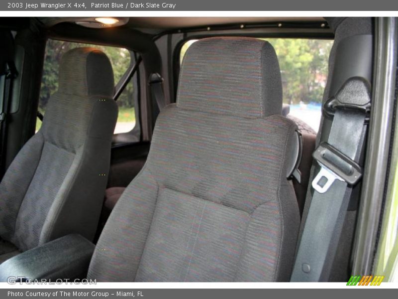Patriot Blue / Dark Slate Gray 2003 Jeep Wrangler X 4x4