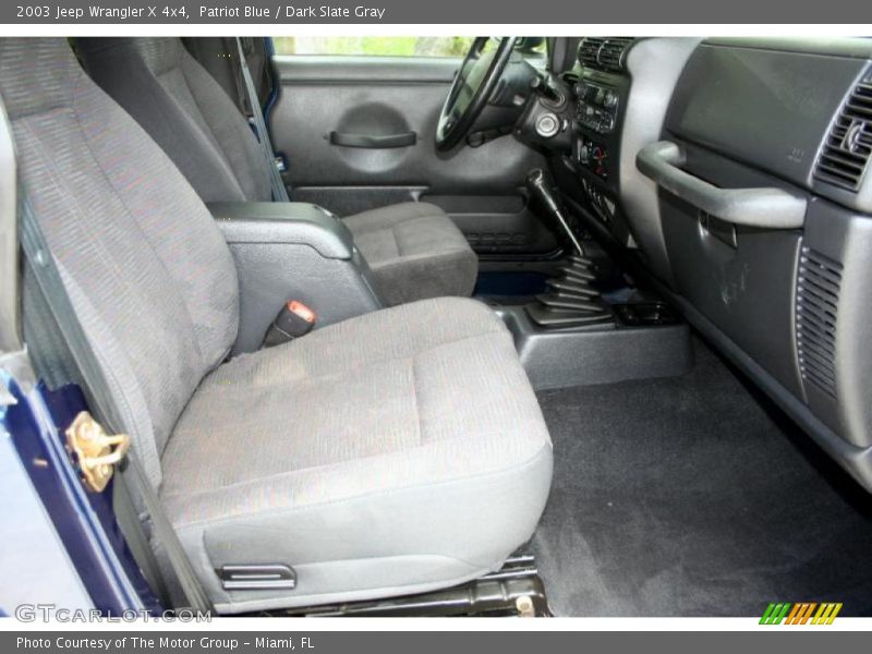 Patriot Blue / Dark Slate Gray 2003 Jeep Wrangler X 4x4
