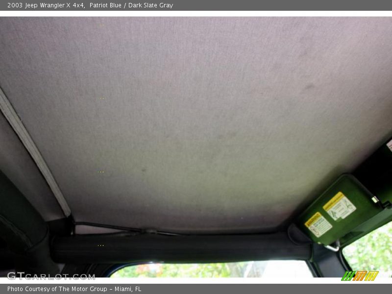 Patriot Blue / Dark Slate Gray 2003 Jeep Wrangler X 4x4