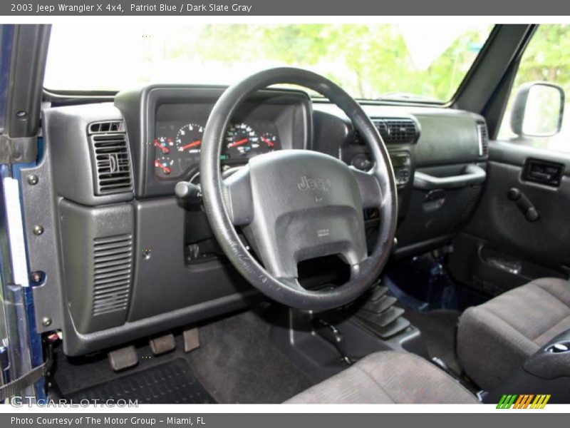 Patriot Blue / Dark Slate Gray 2003 Jeep Wrangler X 4x4
