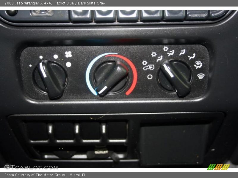 Patriot Blue / Dark Slate Gray 2003 Jeep Wrangler X 4x4