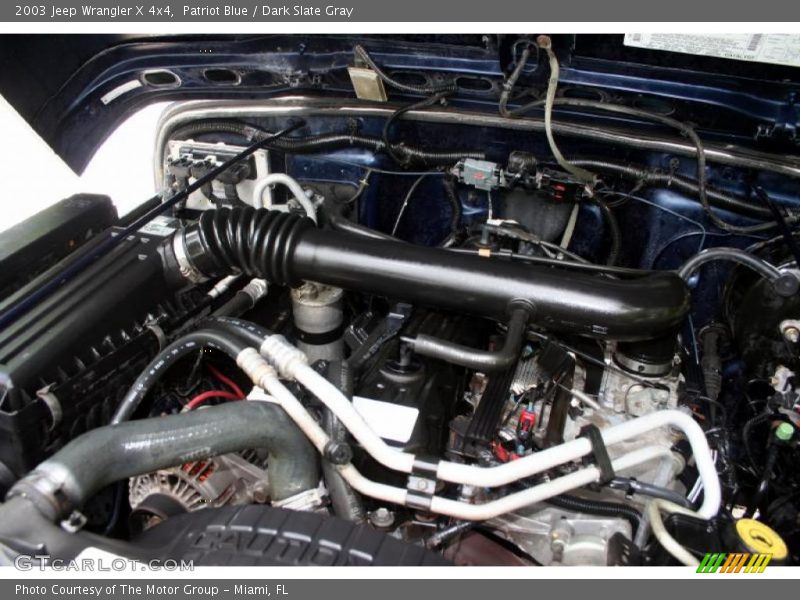 Patriot Blue / Dark Slate Gray 2003 Jeep Wrangler X 4x4