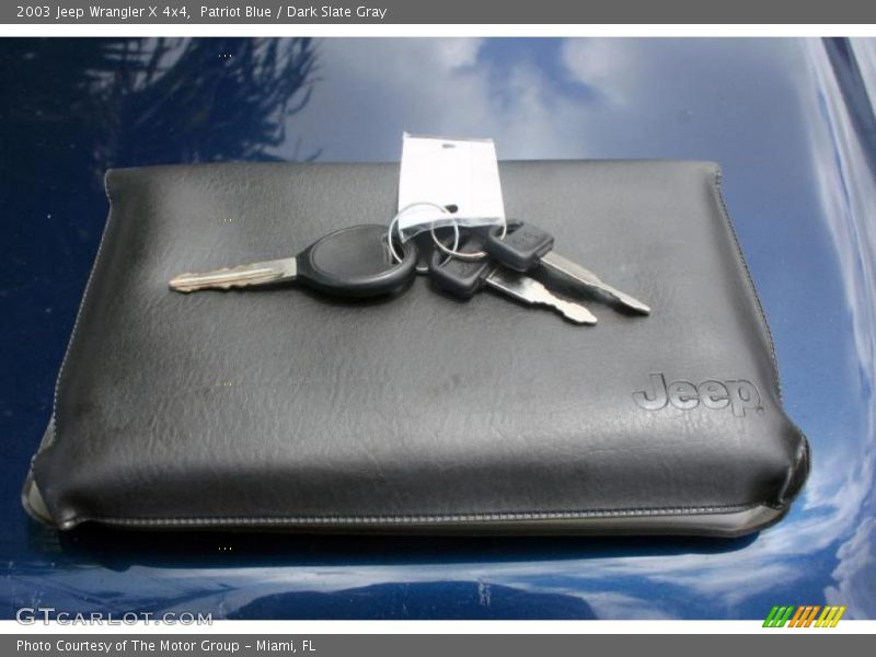 Patriot Blue / Dark Slate Gray 2003 Jeep Wrangler X 4x4