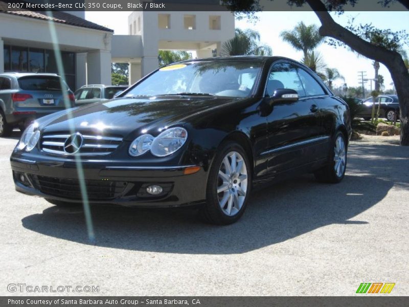Black / Black 2007 Mercedes-Benz CLK 350 Coupe