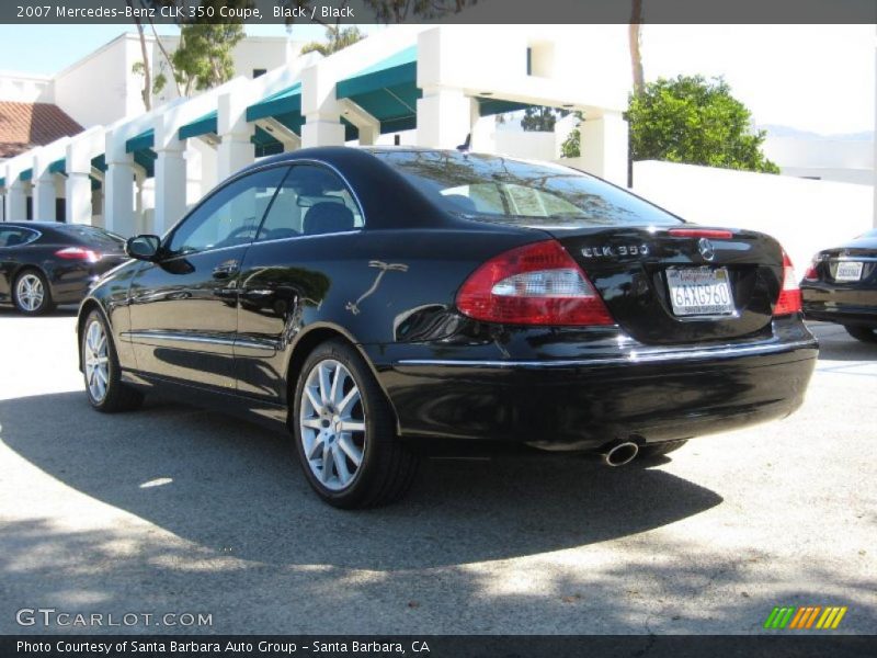 Black / Black 2007 Mercedes-Benz CLK 350 Coupe