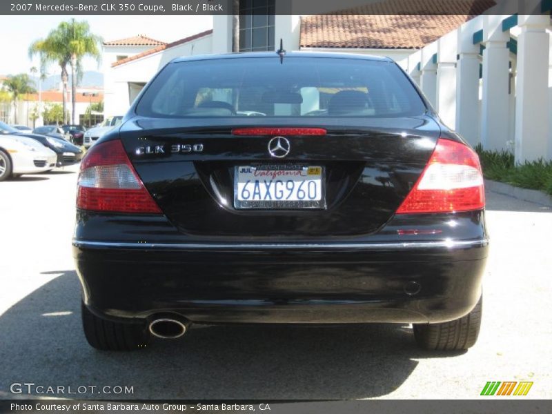 Black / Black 2007 Mercedes-Benz CLK 350 Coupe