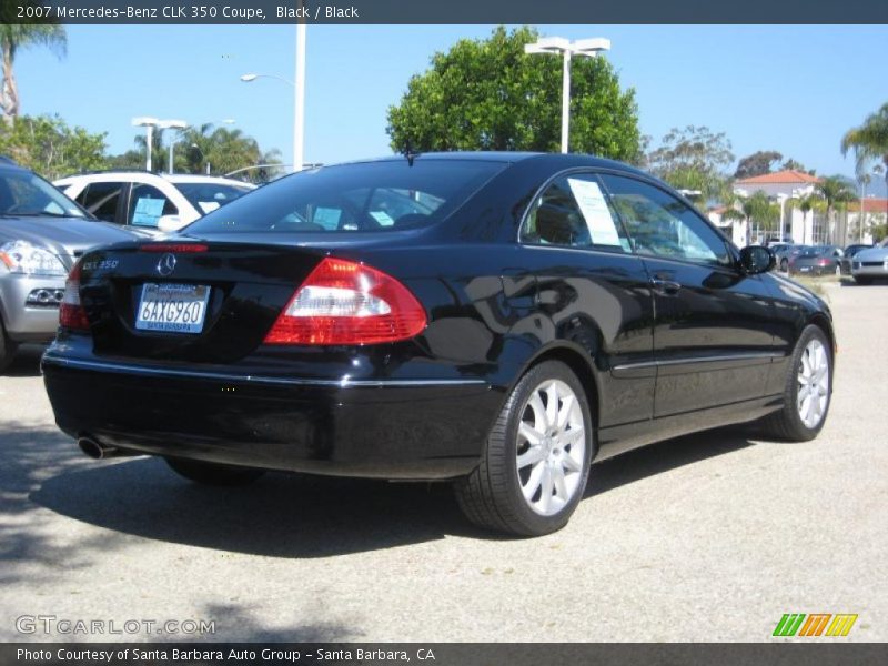 Black / Black 2007 Mercedes-Benz CLK 350 Coupe