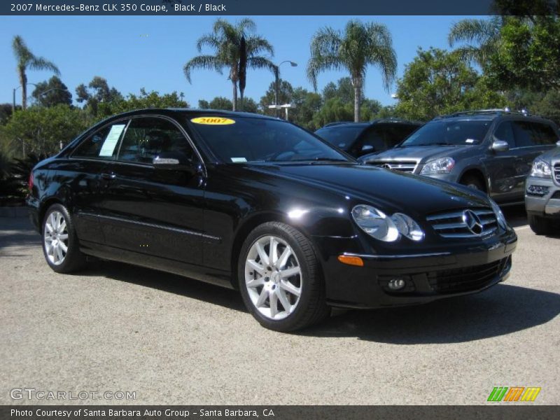 Black / Black 2007 Mercedes-Benz CLK 350 Coupe
