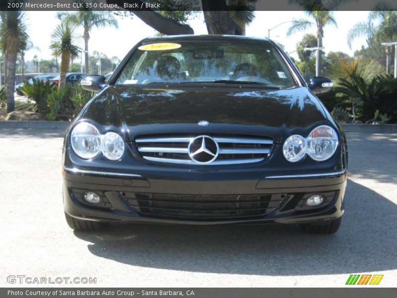Black / Black 2007 Mercedes-Benz CLK 350 Coupe