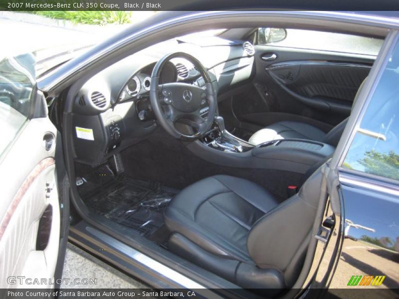 Black / Black 2007 Mercedes-Benz CLK 350 Coupe