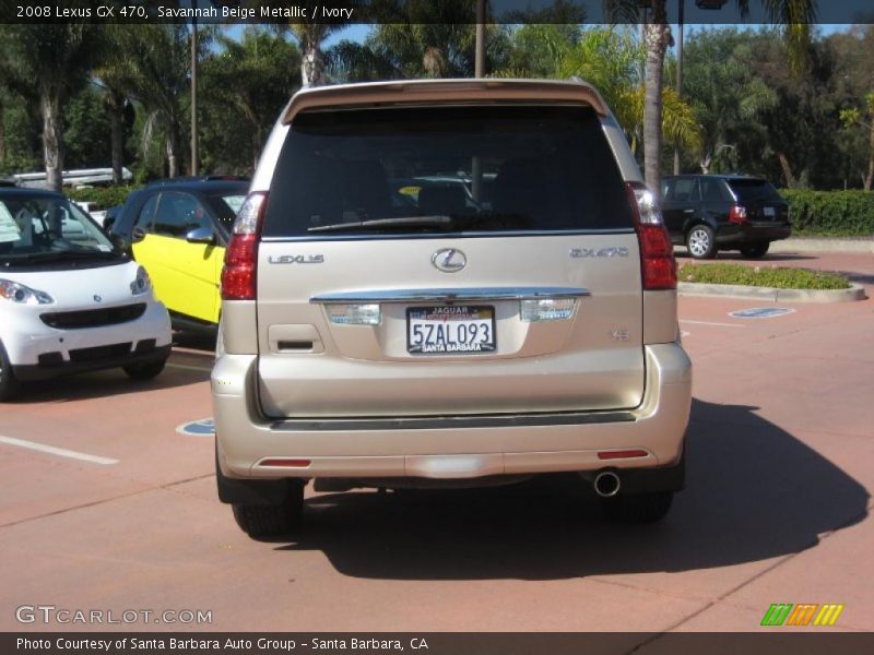 Savannah Beige Metallic / Ivory 2008 Lexus GX 470
