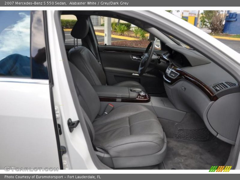 Alabaster White / Grey/Dark Grey 2007 Mercedes-Benz S 550 Sedan