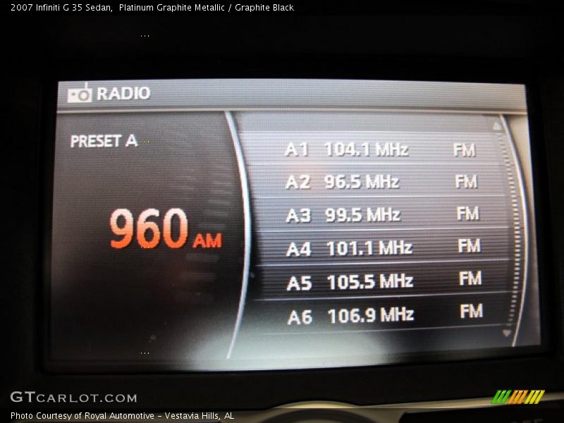 Platinum Graphite Metallic / Graphite Black 2007 Infiniti G 35 Sedan