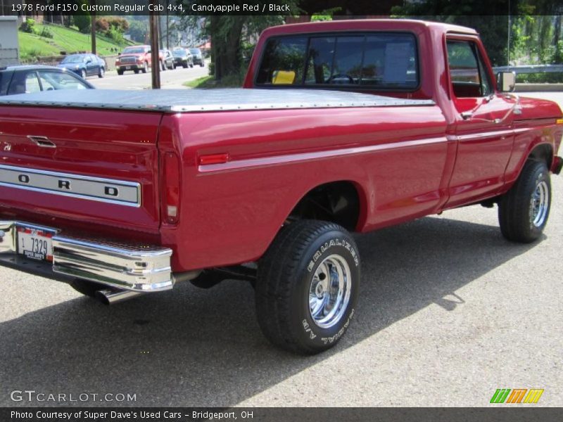 Candyapple Red / Black 1978 Ford F150 Custom Regular Cab 4x4