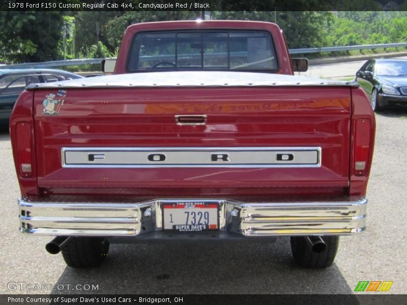 Candyapple Red / Black 1978 Ford F150 Custom Regular Cab 4x4