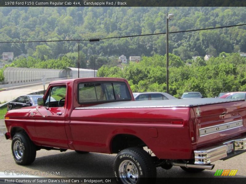 Candyapple Red / Black 1978 Ford F150 Custom Regular Cab 4x4